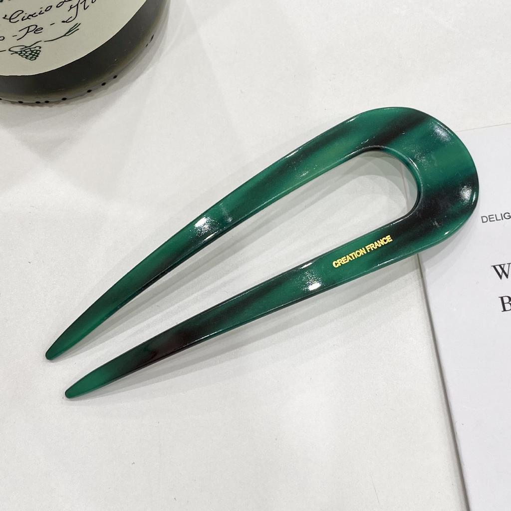 U-förmige Haarnadel Hochwertige Damen Haarspangen Retro Stil Haarstab Schöne Haar-Accessoires