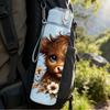 1PC Baby Highland Cow Flower Print 750ml Color Plastic Sports Water Bottle Leakproof Flip Straw Lid Suitable for Sports Office Home Use