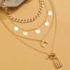 2022 Fashion New Luxury Bracelet Moon Lock Ot Pendant Hollow Out Student Cute Jewelry Couple Sweater Chain
