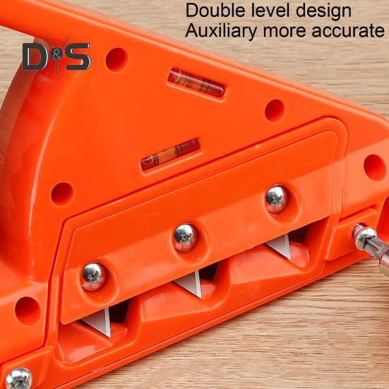 Gips-carton teșit gips-carton cu tăiere rapidă Rindea manuală Mâner ergonomic Instrument de rindeluit pentru plăci de gips-carton de 45/60 de grade, utilizat pe scară largă, cu lame ascuțite