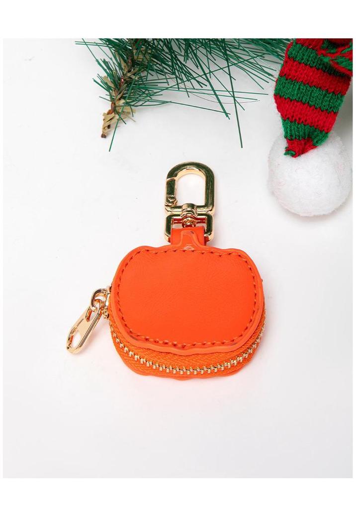 In-Stock 3D Pumpkin Pendant Keychain: Stylish Mini Bag Charm for a Personalized Halloween Gift