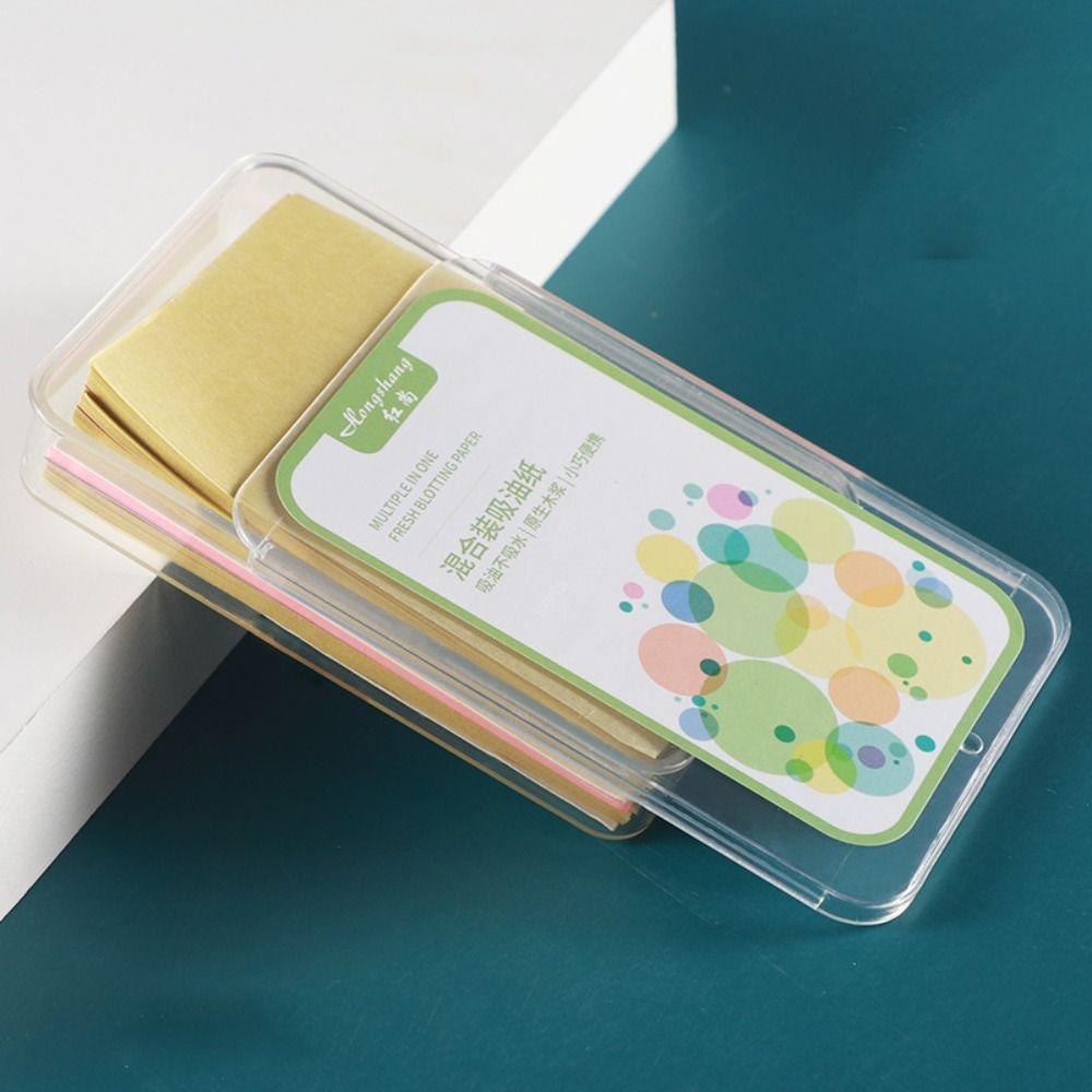 300pcs/Box Durable Facial Absorbent Paper Portable Matting Cleaning Wipes Skin