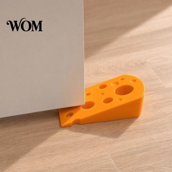 Möbelschutz Türstopper 3D-gedruckter Käse Türstopper, Rutschfester Türstopper, Stabile Basis Keilstopper Keil, Schützt Wände Möbel,
