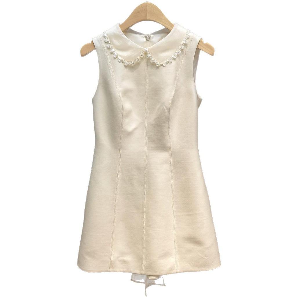 In Stock: 2026 Spring Bowknot Ruffle Sleeveless Vest Dress - New Style