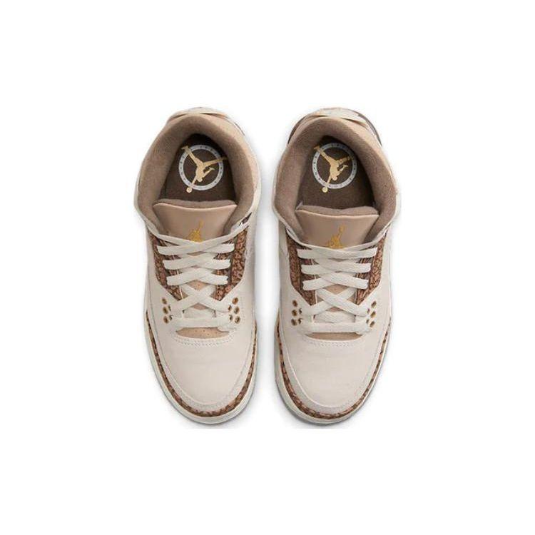 Air Jordan 3 Retro GS Palomino Çocuk Spor Ayakkabısı Krem Açık-Orewood-Kahverengi Metalik-Altın DM0967-102