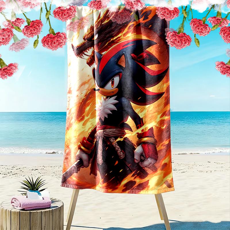 SONIC Beach Towel Perfect for Travel, Outdoor Activities, Swimming, Camping, Hiking