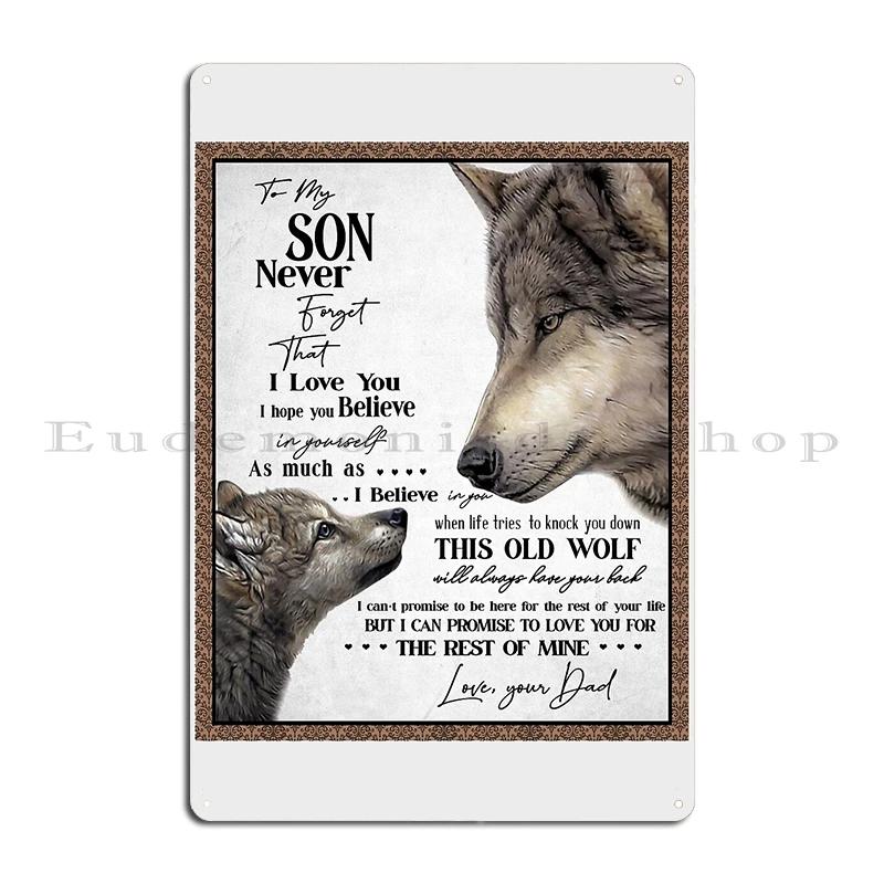 From daughter to my dad father day meaning quotes gift Metal Designing Cinema Plaques Print Tin Sign Poster