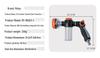 Push-Pull 8-Function Foam Water Sprayer & High-Pressure Car Wash Gun E18
