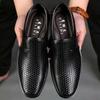 Sommer Herren Lederschuhe Schlupfschuhe mit atmungsaktiver weicher Sohle für Business und Freizeit