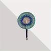 Colorful Striped Patterns Hand Braided Fan Vintage Cattail Fan Decorative Handheld Fans  Outdoor