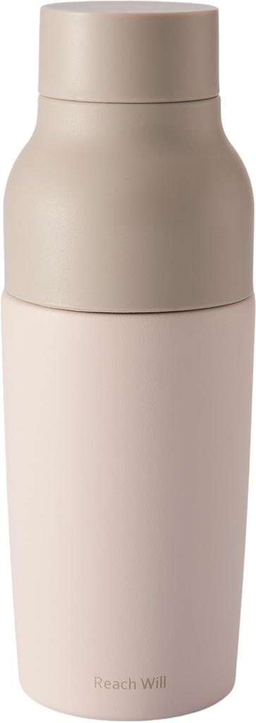 Reach Will Thermos, RFC-38IV, Approx. 65mm Diameter x 190mm High, 380ml Capacity, Insulates Hot & Cold Water, Lightweight Design, Includes a Portable