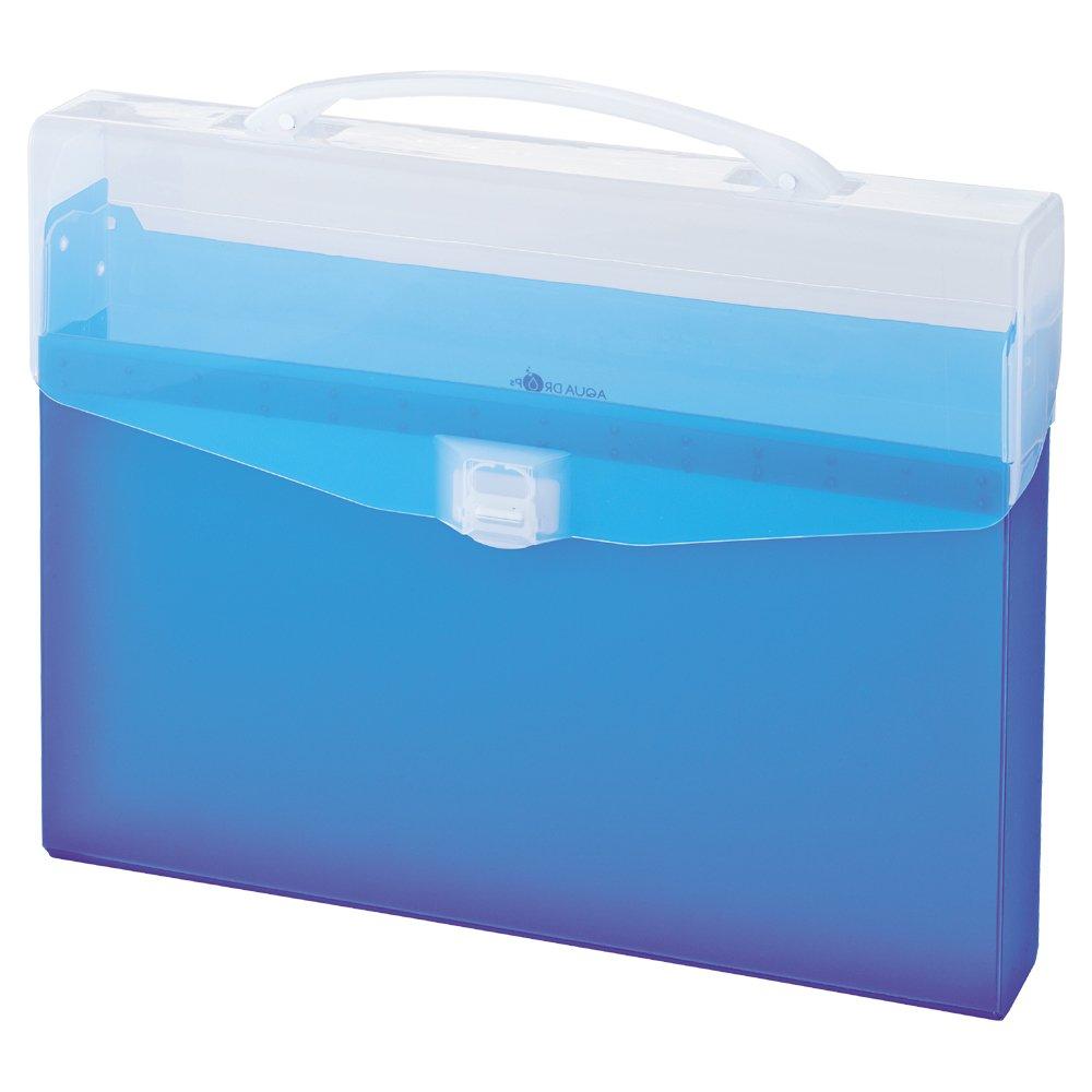 LIHIT LAB Congress Bag File Case A4 Blue A5007-8