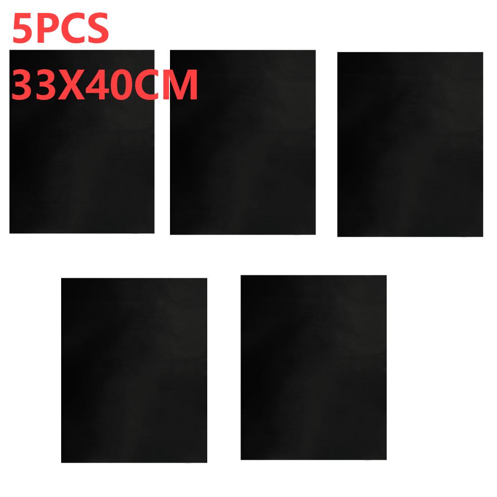 1-5PCS 40x50/33X40cm Oven Liners Grill Mat On Stick BBQ Grill Liners Reusable Arbecue Baking Liners Cook Pad Microwave Oven Tool
