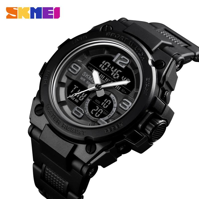 Outdoor-Sportuhr für Herren, dreifach multifunktional, modischer Trend, wasserdicht, elektronische Uhr