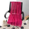 Sciarpa grande da donna in cotone e lino di colore puro: Foulard musulmano primaverile/estivo, telo mare, scialle con protezione solare