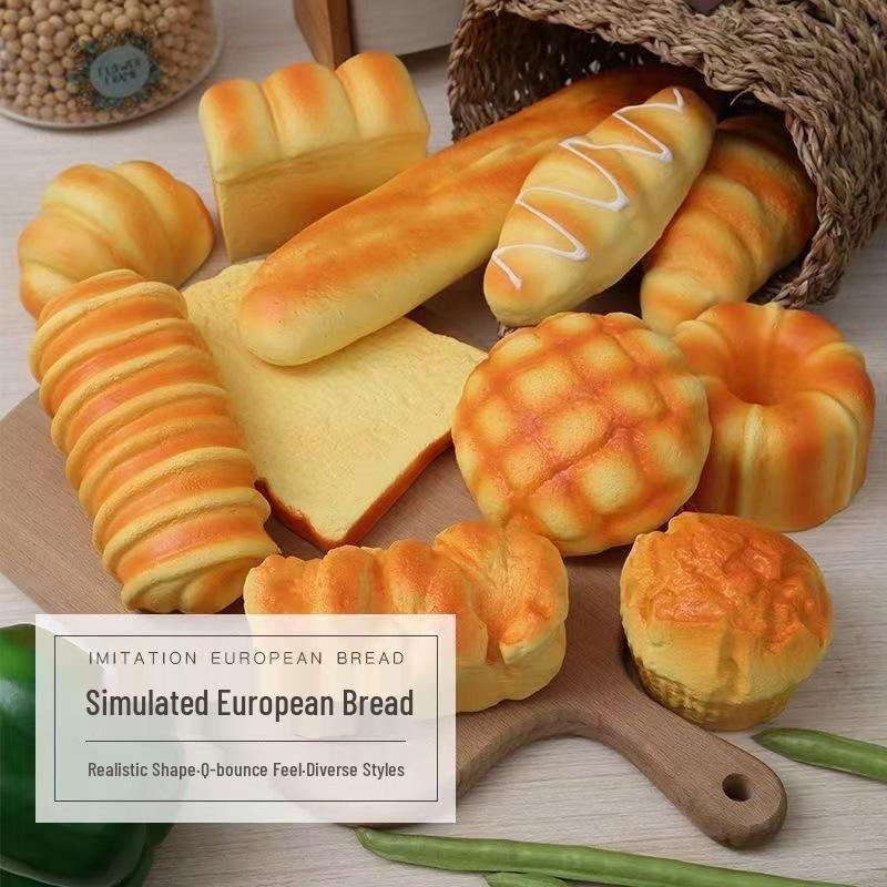 

Internet Celebrity Bread Squishy Toy - Stress Relief and Photography Prop