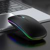 Souris Sans Fil Bluetooth 5.0 Avec Lumière RGB Rechargeable par USB Pour Ordinateur Portable PC Macbook Souris Gaming 2.4GHz 1600DPI