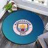 Man City Round Area Rug,Carpet Rug for Living Room Bedroom Sofa Playroom Decor,Non-slip Floor Mat