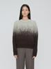 REMPLACEMENT Gradation Jacquard Pullover - Mint Brown