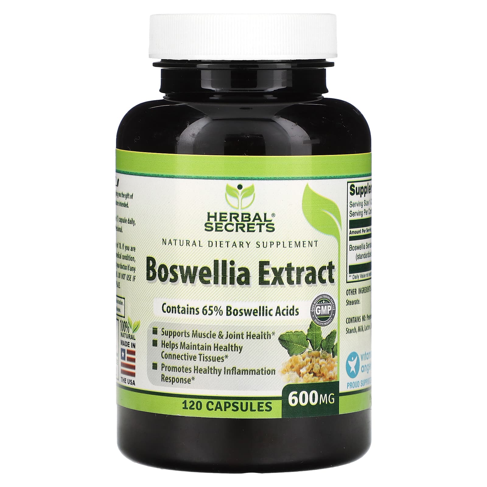

Boswellia Extract, 600Mg, 120 Capsules