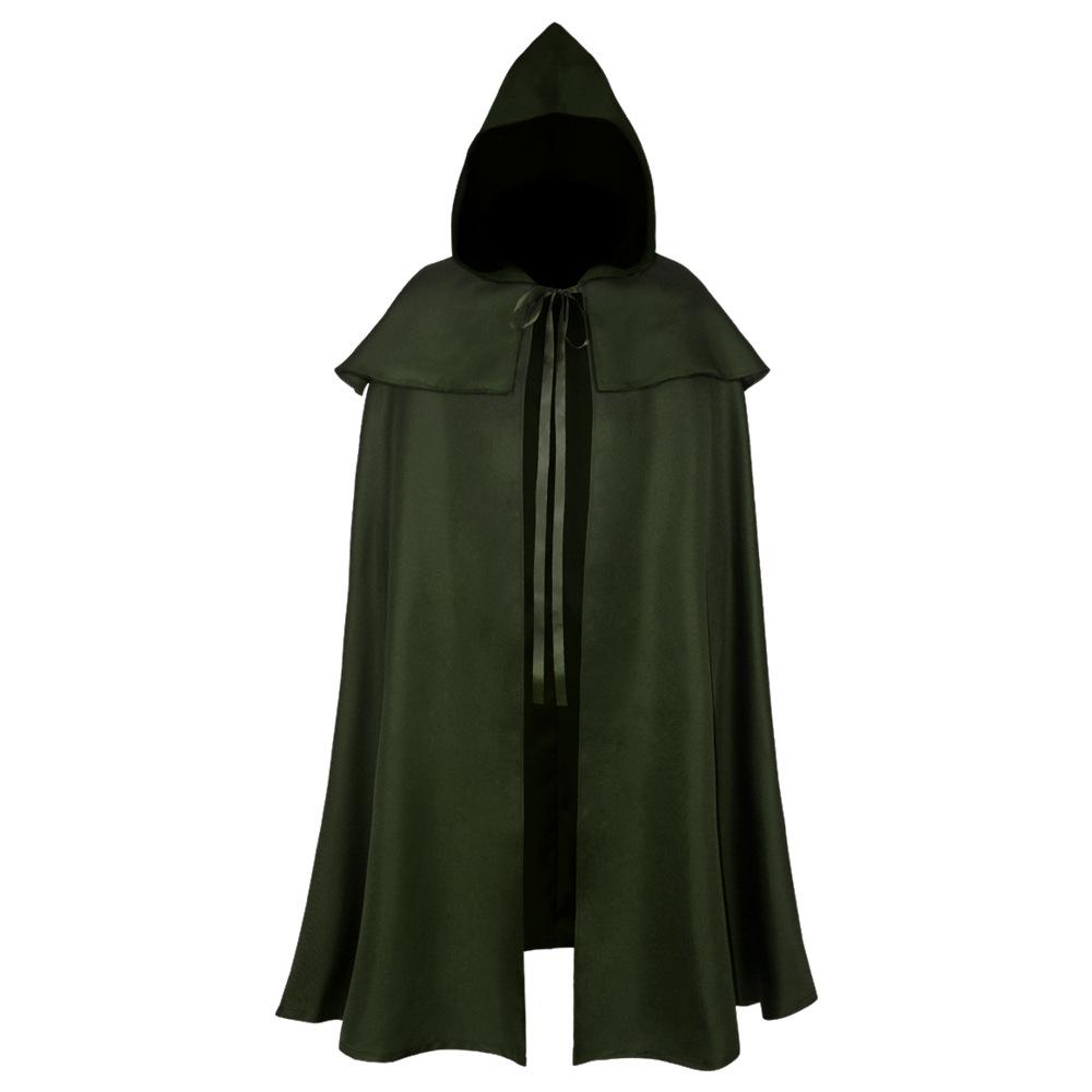 Hobbit Cape Medieval Knight Cloak Cosplay Halloween Three Colors Adult Kids