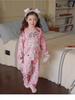Kids' Korean Style KT Cat Pajamas - Girls' Medium/Large, Cute Cartoon Spring/Autumn Sleepwear