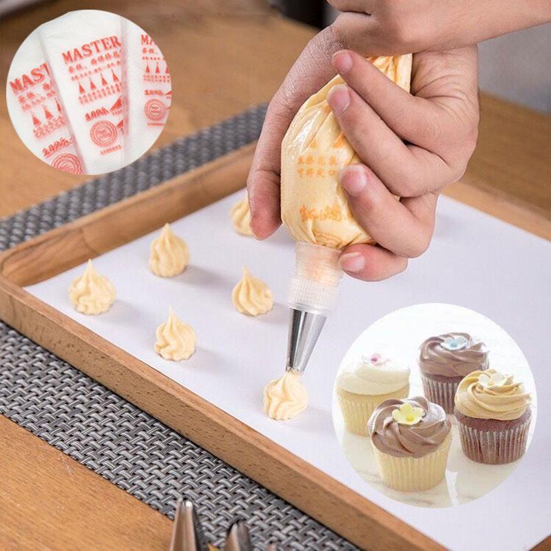 Verdickte Schöne Spritzbeutel Kunststoff Kuchen Spritzbeutel Groß Mittel Klein Papierbecher Kuchen Papierbleche Sahne Extrusion Backwerkzeuge