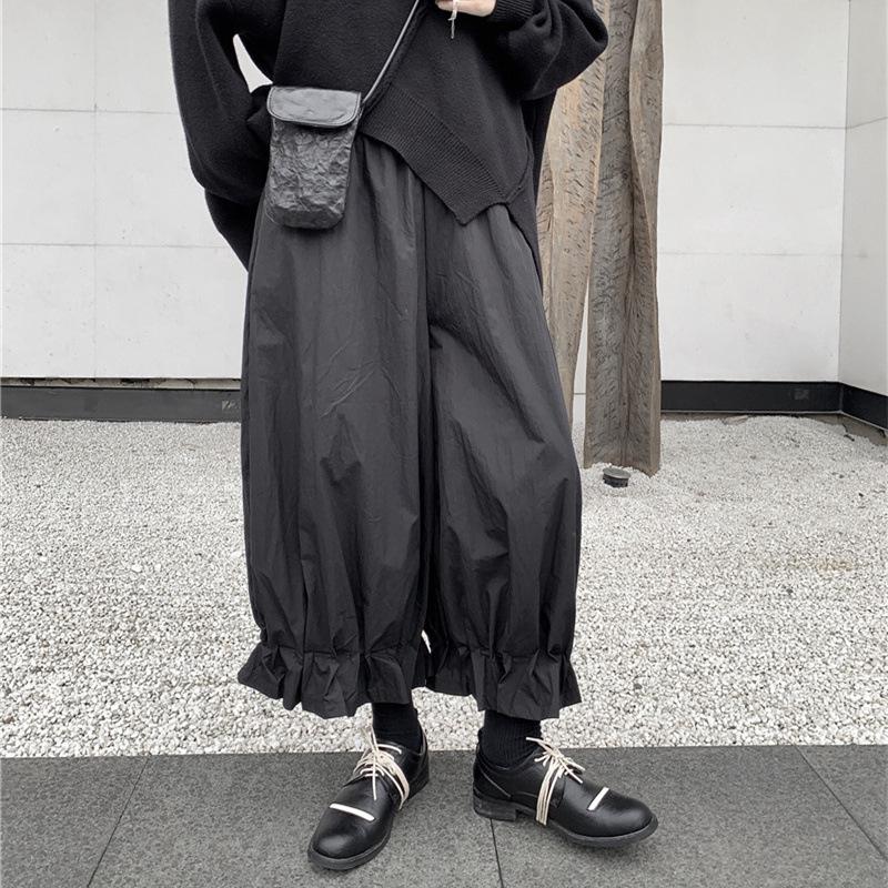 

Women s Fleece-Lined Black Lantern Pants - Cozy, Trendy, and Unique for Autumn/Winter One Size чорний