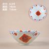 6.5-inch Exquisite Creativity Hand-molded Conical Bowl, High-temperature Underglaze Color Hand-painted Ceramic Tableware