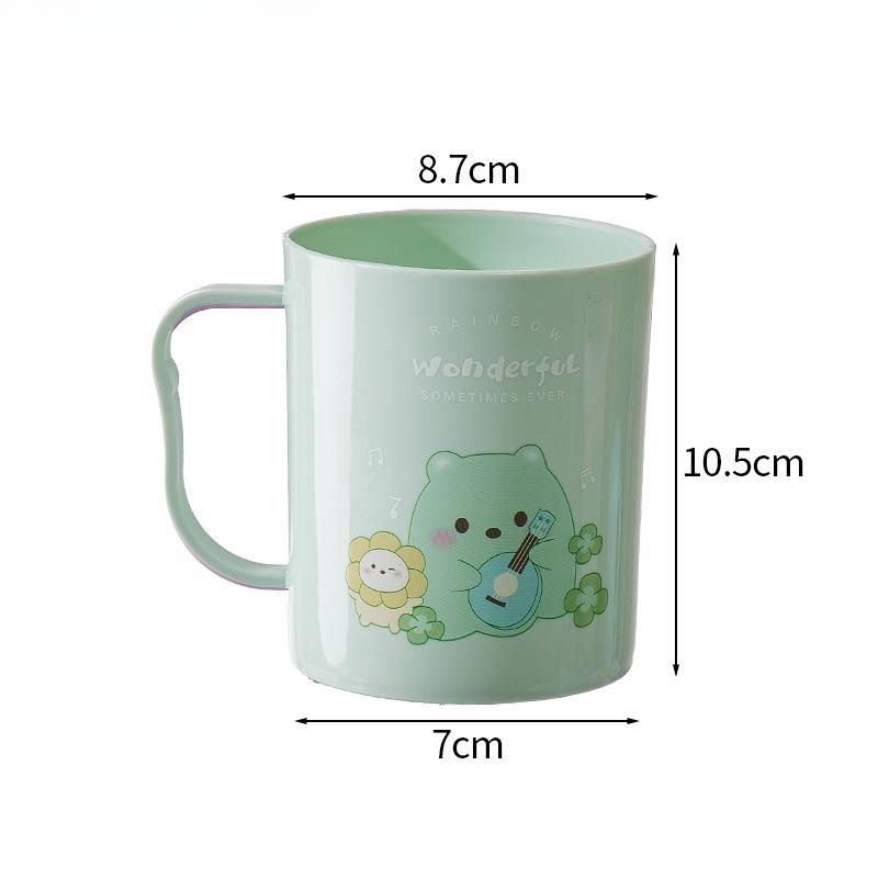 

Cute Home Mouthwash CupDormitory Student Toothbrush CupCartoon Couple Brushing Cup 401-500ml зелёный