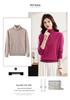 Hengyuanxiang Women's Pure Wool High Neck Oversized Sweater Pullover