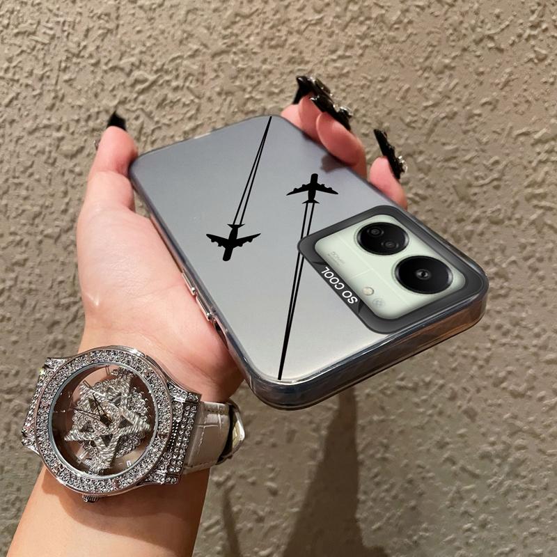 Schutzhülle mit Schmetterlingsmuster für Redmi 13C 4G 5G 12C 10C A1 A2 Plus 9 9A 9i Note 10 11 12 für Xiaomi 11 Lite NE Poco X3 NFC Pro Stoßfeste Stoßstangenabdeckung