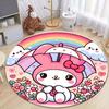 This My Melody Cartoon Round Rug Can Be Used To Decorate Living Rooms, Bedrooms, Sofas, and Playrooms; It Is A Non-slip Rug.