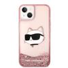 Etui Do iPhone 14 Plus Karl Lagerfeld Glitter Choupette Różowe