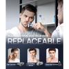 Electric Razor for Men, 10,000RPM High-Speed Motor, IPX8 Waterproof, Upgraded Curved Razor Foil, USB Fast Charging, Quick Charge & Travel Lock