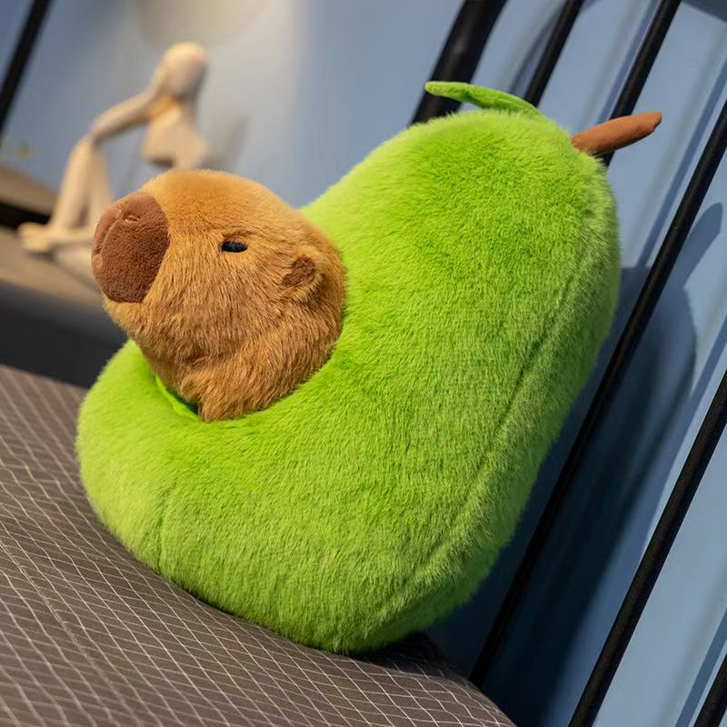 Latest Avocado Guinea Pig Doll Kawaii Stuffed Plush Toy Figurine Doll Cartoon Anime Cute Pillow Children's Birthday Gift Doll