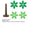 4Pcs Creative Coconut Tree Coaster Set with Flowerpot Holder Anti-Slip Heat-Resistant Drink Coasters Novelty Home Decor Table Protection