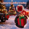 Hitch Receiver Cover Christmas Box Tow Receiver Tube Plug Cap Cartoon Exterior Accessories For Towing ATV Car Vehicles Trucks RV