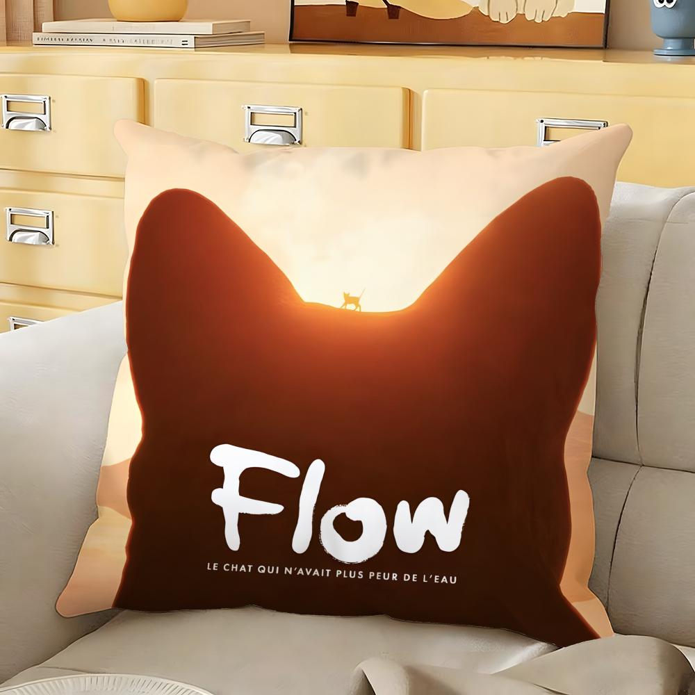 Cartoon movie FFlow Cushion Cover Soft Durable Reversible Pillow Cover Home Car MultiScene Daily Comfort Pillowcase