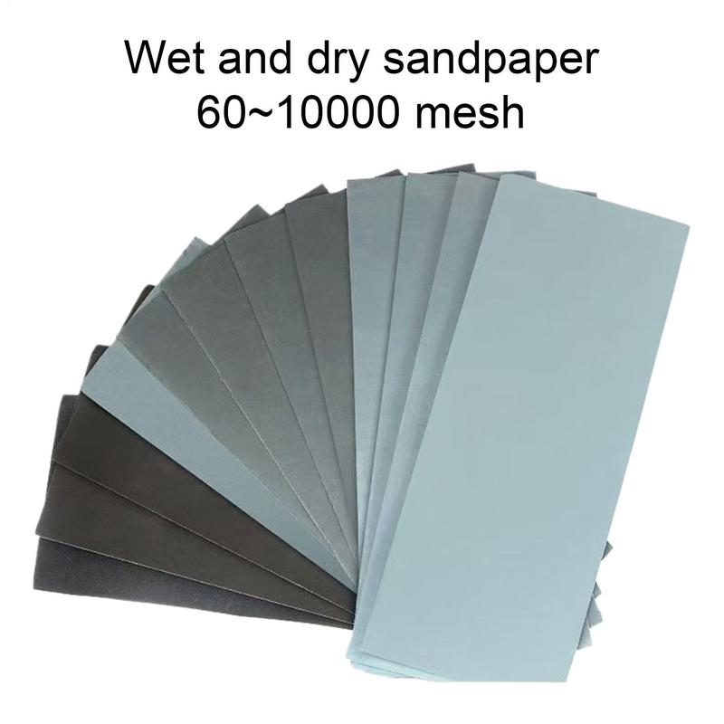Wet Dry Sanding Paper Wet Dry Glass Buffing Sandpaper Woodworking Tool Sand Sheet For Woodworking Automotive And Crafting