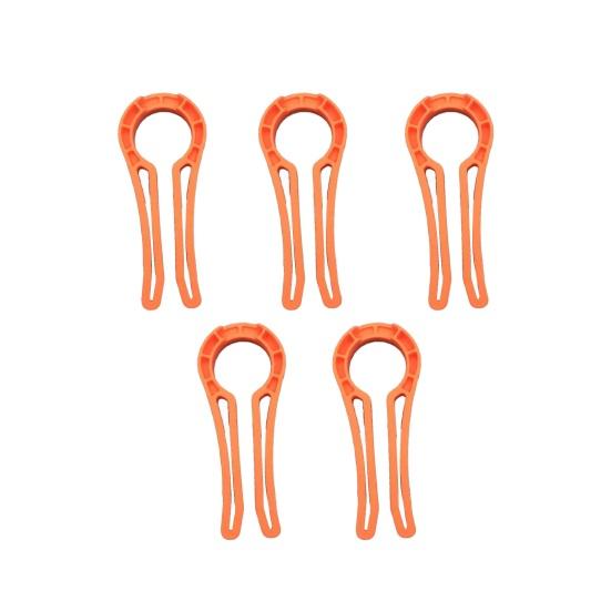 

5 шт. замков безопасности для ручек плиты для безопасности детей, детские защищающие ручки духовки, замки, предотвращающие утечки газа, ожоги и ошпаривания, устройства безопасности кухонной плиты оранжевый