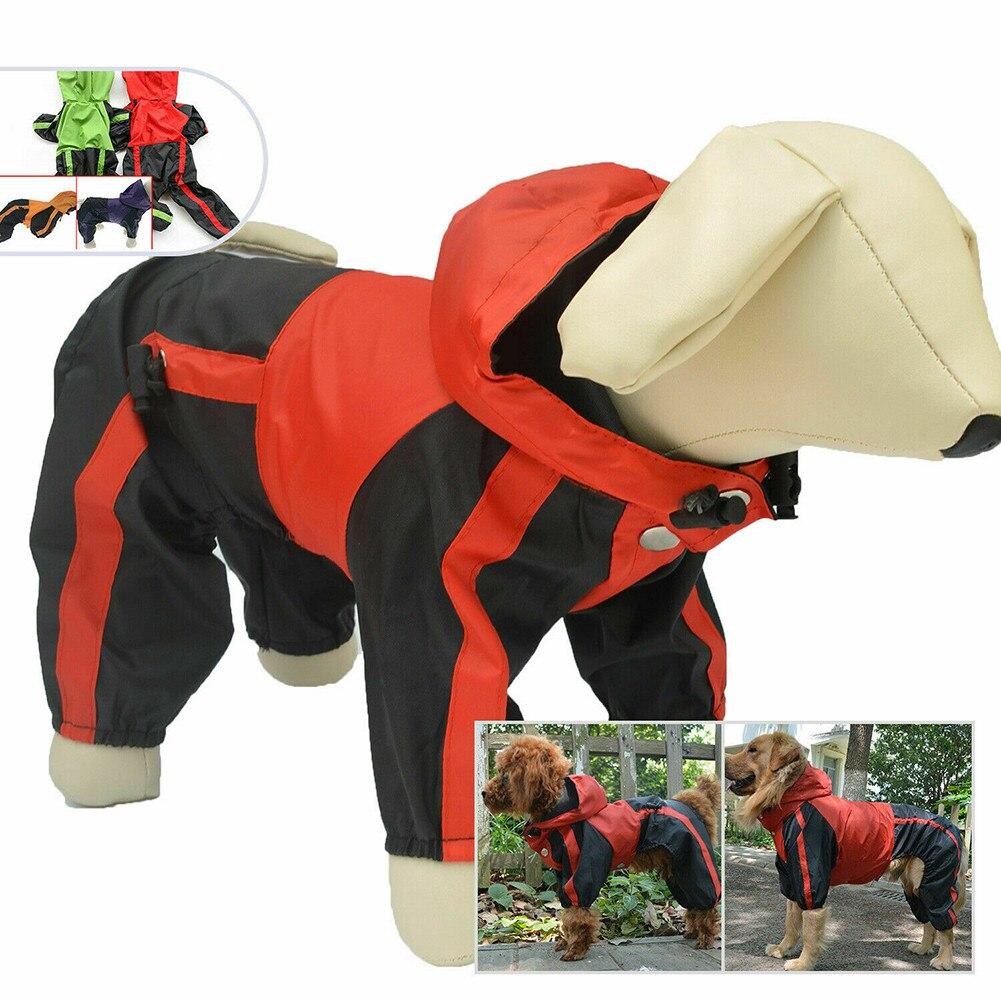 Pet Dog Clothes Rain Snow Coats Waterproof Raincoats 4 Legs Raincoat For Small Medium Large Dogs 899