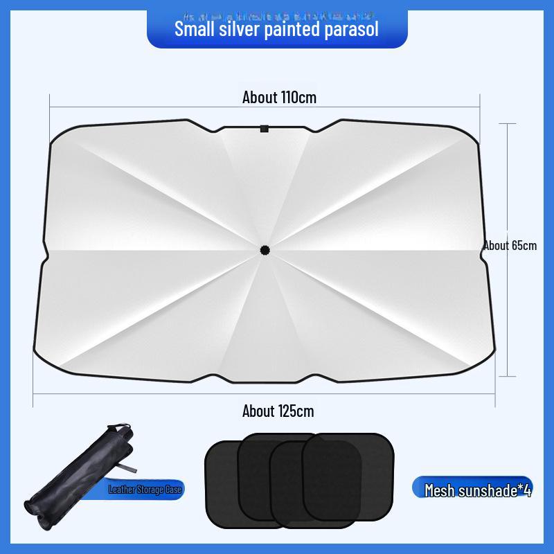 Parapluie rétractable pour voiture - Pare-soleil avant à isolation thermique