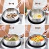 San Jiaolong 28cm Stainless Steel Wok with Steamer & Lid