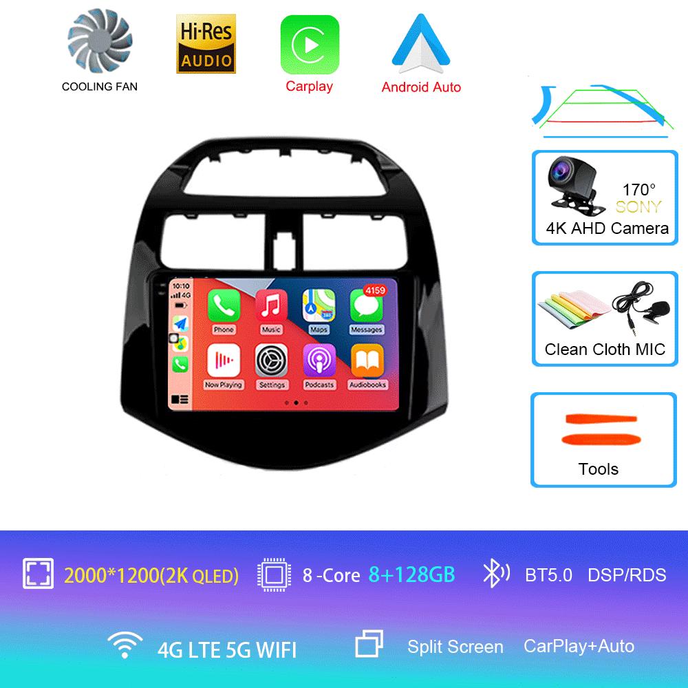 Android 14 Carplay For Chevrolet Spark Beat Matiz Creative 2010 2011 2012 2013 2014 Multimedia Player Car Radio GPS 2din Stereo