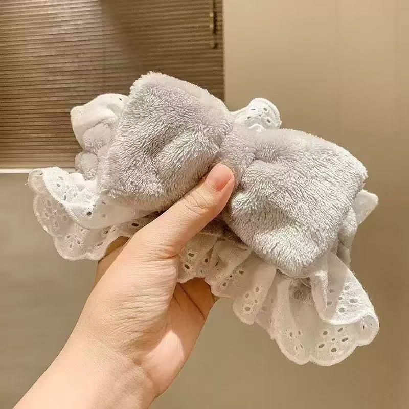 Strawberry Bear Plush Headband: Non-Slip Cute Cartoon Hair Accessory for Girls