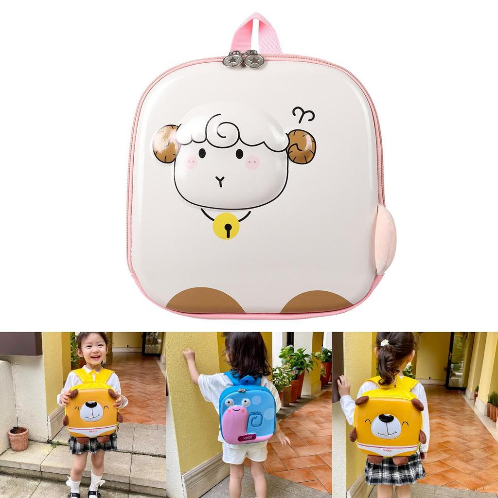Yellow Blue Pink Beige Ins New Cartoon Eggshell 3d Eva Children Backpack Breathable Fun Style