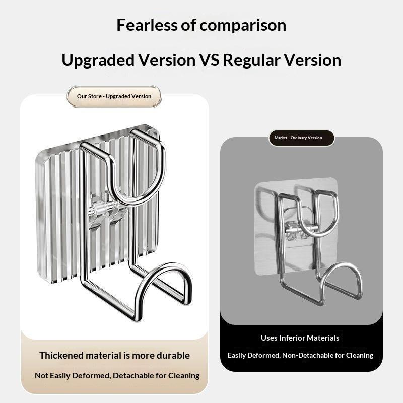 Heavy Duty Wall Mounted Washbasin Hook Strong Adhesive No Drilling Sink Organizer Rack for Bathroom RV Use