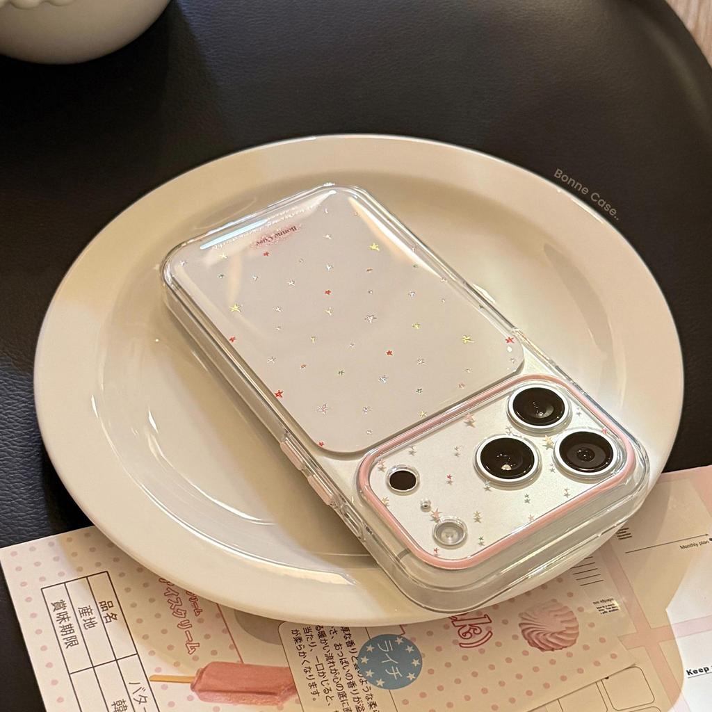 Cover Colorata con Stelline Piccole per iPhone 16, iPhone 17 e iPhone 17 Pro Max
