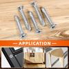 Stainless Steel Countersunk Head Screw Cross Flat Head Self Tapping Screw Plasterboard Wood Screw Repair Fastener Assortment Kit
